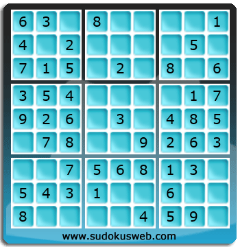 Sudoku de Nivel Muy F&aacute;cil