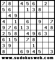 El sudoku del día por SudokusWeb.com