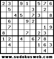 El sudoku del día por SudokusWeb.com