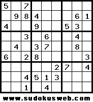 El sudoku del día por SudokusWeb.com