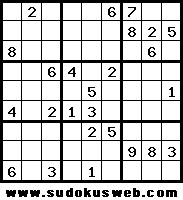 El sudoku del día por SudokusWeb.com