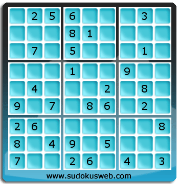 Sudoku von mittelmässiger höhe