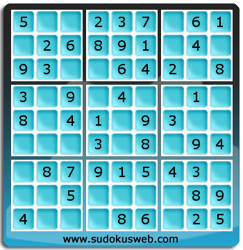 Nivel Muito Facil de Sudoku Nivel Muito Facil de Sudoku