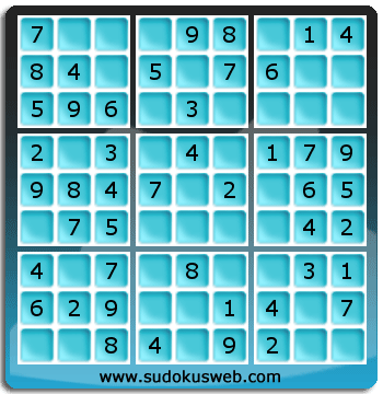 Sudoku de Niveau Très Facile Sudoku de Niveau Très Facile
