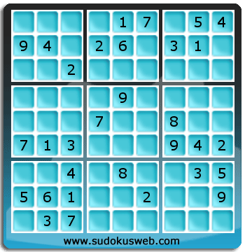 Sudoku von mittelmässiger höhe