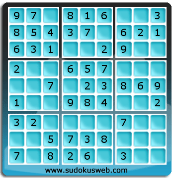 Nivel Muito Facil de Sudoku