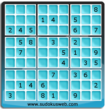 Sudoku von mittelmässiger höhe