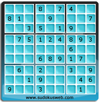 Sudoku von einfacher höhe