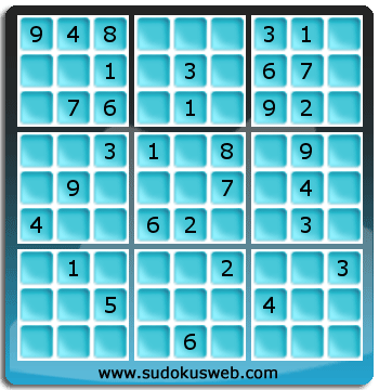 Sudoku von mittelmässiger höhe