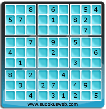 Sudoku von mittelmässiger höhe