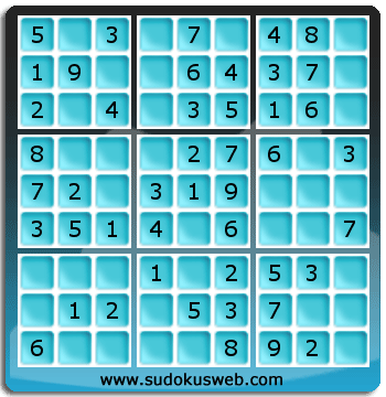 Nivel Muito Facil de Sudoku Nivel Muito Facil de Sudoku