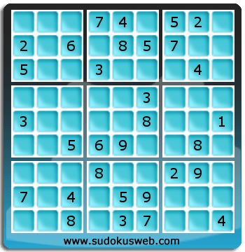 Sudoku von mittelmässiger höhe