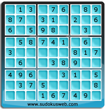 Sudoku de Niveau Très Facile Sudoku de Niveau Très Facile