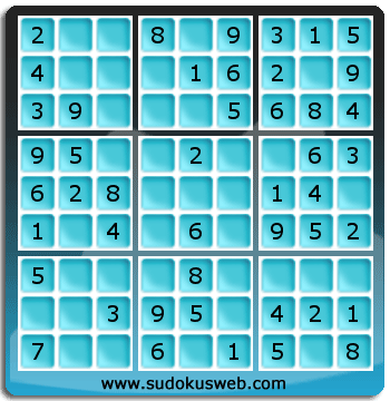 Sudoku de Niveau Très Facile Sudoku de Niveau Très Facile