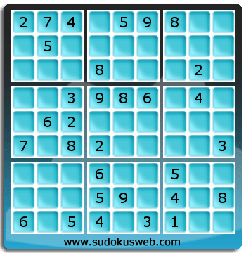 Sudoku von mittelmässiger höhe