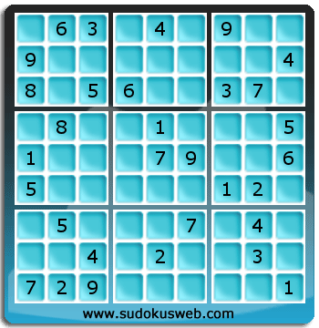 Sudoku von mittelmässiger höhe