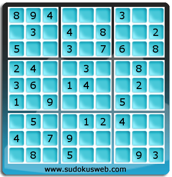 Nivel Facil de Sudoku Nivel Facil de Sudoku