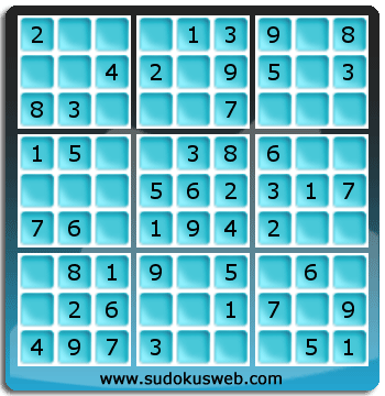 Sudoku de Nivel Muy Fácil