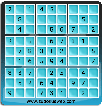 Sudoku de Nivel Muy Fácil