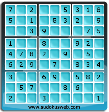 Nivel Muito Facil de Sudoku