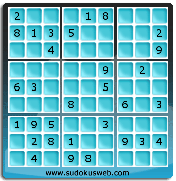 Sudoku von mittelmässiger höhe