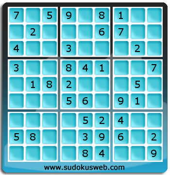 Sudoku von einfacher höhe