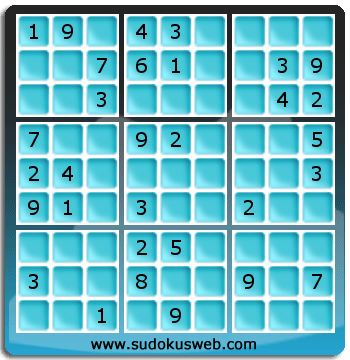 Sudoku von mittelmässiger höhe