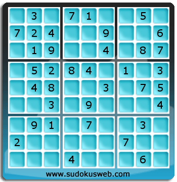 Sudoku de Niveau Facile Sudoku de Niveau Facile
