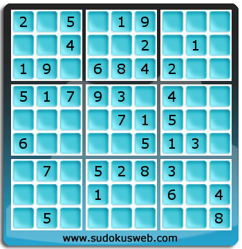 Sudoku von einfacher höhe