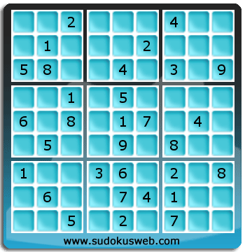 Sudoku von mittelmässiger höhe