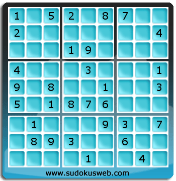 Sudoku von mittelmässiger höhe