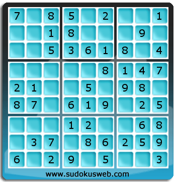 Sudoku von sehr einfacher höhe