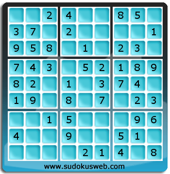 Sudoku von sehr einfacher höhe