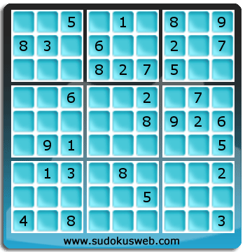 Sudoku von mittelmässiger höhe