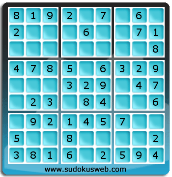 Sudoku von sehr einfacher höhe