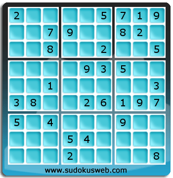 Sudoku von mittelmässiger höhe