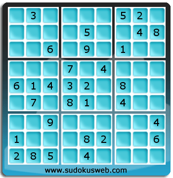 Sudoku von mittelmässiger höhe