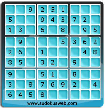 Nivel Muito Facil de Sudoku