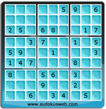 Sudoku von mittelmässiger höhe