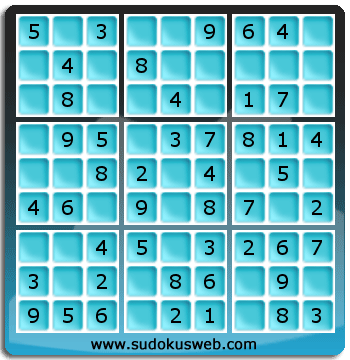 Sudoku de Nivel Muy Fácil