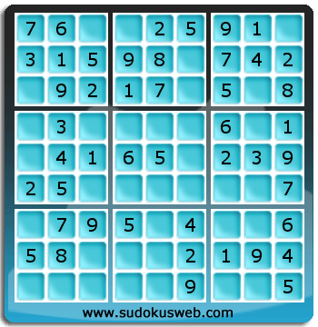 Sudoku de Nivel Muy Fácil