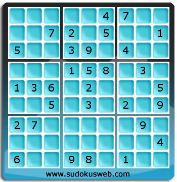 Sudoku von mittelmässiger höhe