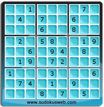 Sudoku von mittelmässiger höhe