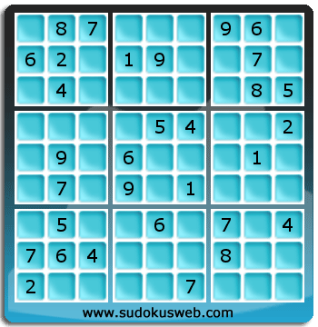 Sudoku von mittelmässiger höhe