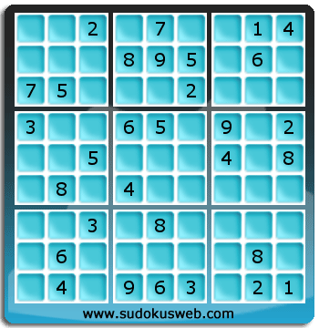 Sudoku von mittelmässiger höhe