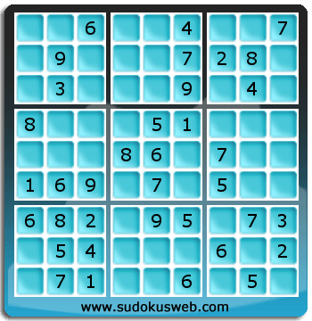 Sudoku von einfacher höhe