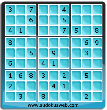 Sudoku von mittelmässiger höhe