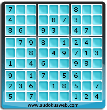 Sudoku von sehr einfacher höhe