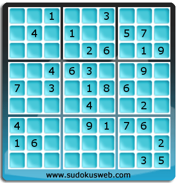 Sudoku von mittelmässiger höhe