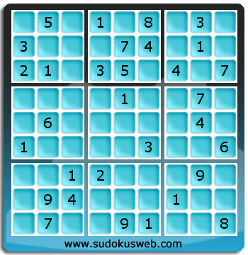 Sudoku von mittelmässiger höhe